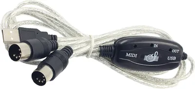 Produktbild von USB auf MIDI Adapter Konverter Interface Kabel PC to Music Keyboard