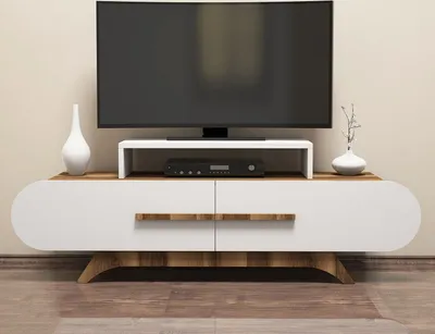 Produktbild von Skye Decor, Rose - Walnut, White, TV-Schränke, Nussbaum, 145 x 49,8 x 36,8 cm