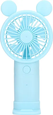 Obrázek produktu pro Mini ruční ventilátor USB 1200mAh baterie Dual Drive Přenosný ruční ventilátor Elektrický malý ventilátor Modrý