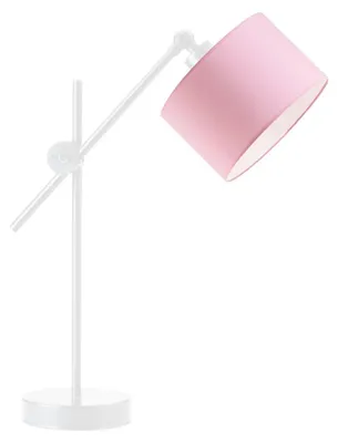 Zdjęcie produktu dla Lampka nocna przegubowa na biurko lampa biurkowa regulowana LED z abażurem walec MODERN