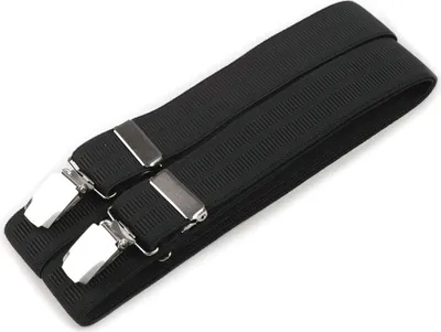 Obrázek produktu pro Šle pánské, délka 125cm, šíře 3cm, tvar X, černé vroubkované, 650255/40