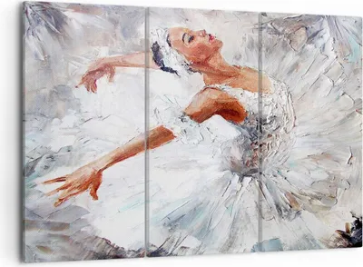 Produktbild von Bild auf Leinwand - Leinwandbild - Frau Tanz Ballett Körper - 105x70cm - Wand Bild - Wanddeko - Leinwanddruck - Bilder - Kunstdruck - Wanddekoration - Leinwand bilder - Wandkunst - CE105x70-3101