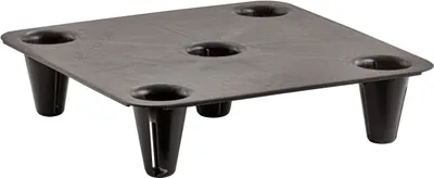 Produktbild von XXL Pflanzkübel Blumentopf 60x60 mit Wasserspeicher und Untersetzer - 70 Liter Pflanztopf gegen Staunässe anthrazit UV-stabil, frostsicher, robust