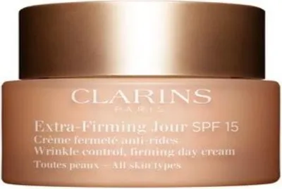 Produktbild von Clarins Extra-Firming Day Cream SPF 15 Refill, Tagescreme, Frauen, Mischhaut, trockene Haut, normale Haut, ölige Haut, Gesicht, Aufhellend, Kräftigend, Anheben, Nährend, Glättend, 50 ml