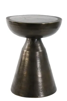 Productafbeelding van Light & Living - Bijzettafeltje Pasja - Antiek brons - Ø 39,5 cm