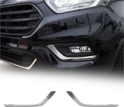 Produktbild von Nebelscheinwerfer Rahmen Umrandung für Ford Transit Tourneo Custom Edelstahl 2x