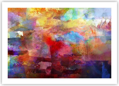 Produktbild von Poster - Poster ohne Rahmen - Abstraktion modern - 70x50 cm - Wand Bild - Wanddeko - Wandbilder - Kunstposter - Wandposter - Bilder - Kunstdruck - Wanddekoration - Wandbild - P2XAA70x50-3574