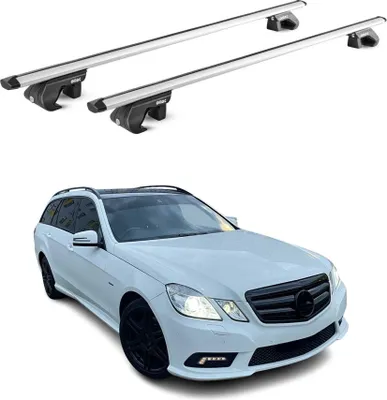 Image de Barres de toit transversales ABE pour Mercedes Classe E SW S212 2009-2016 Gris