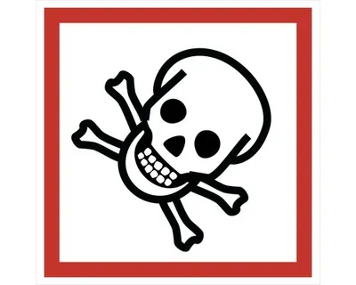 Obrázek produktu pro Walteco Symbol GHS 06 – TOXICKÉ 100x100mm, samolepka