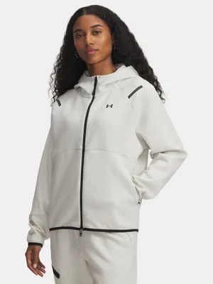 Produktbild von Under Armour Damen-Sweatshirt Unstoppable Fleece FZ-WHT XS