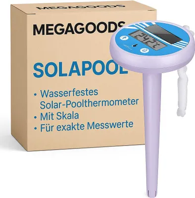 Zdjęcie produktu dla Wodoodporny termometr solarny do basenu ze skalą zapewniającą dokładne odczyty PL.