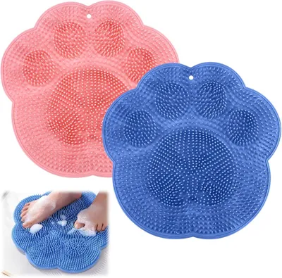 Produktbild von Dusche Fußbürsten, Antirutsch Silikon Massagepads, 2 Stück, Fußpflege