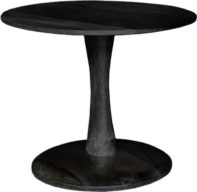Couchtisch Brix 50x50x45 cm Mangoholz Schwarz_Natur24