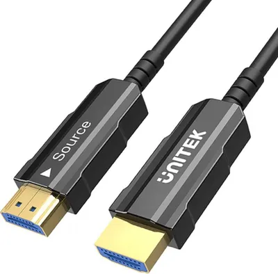 Produktbild von UNITEK HDMI-Lichtwellenleiterkabel 2.0 AOC 4K 60Hz 20M