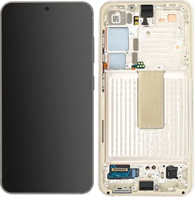 Produktbild von Samsung, LCD Bildschirm Original Touchscreen + Gehäuse – Cream für Samsung Galaxy S23, Beige