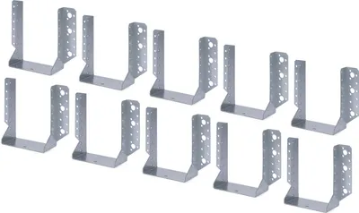 Immagine prodotto di Alberts 847098 Perno per travi, tipo A, zincato Sendzimir, 140 x 180 mm, set da 10 pezzi