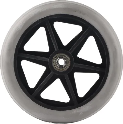 Produktbild von 6 Zoll, 5-Loch-Vollgummirad, PolyurethanRollator-Rolle, Ersatz-Nabenlager 608ZZ, Metalllager