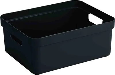 Produktbild von Sunware Aufbewahrungsbox - Kunststoff - schwarz - 24 Liter