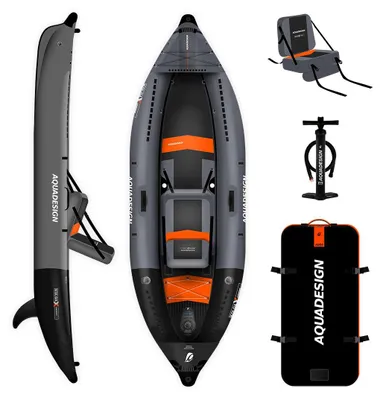 Obrázok produktu pre Nafukovací kajak AQUADESIGN | Nafukovací kajak pre 1 osobu Koloa X PERIENCE 1 | 305x96 cm