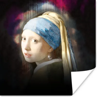 Produktbild von MuchoWow® Poster Das Mädchen mit dem Perlenohrring - Vermeer - Kunst 50x50 cm - Wohnzimmerdekoration