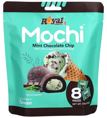 Image de Royal Family Mochi Mint Chocolate Chip emballé individuellement 120g