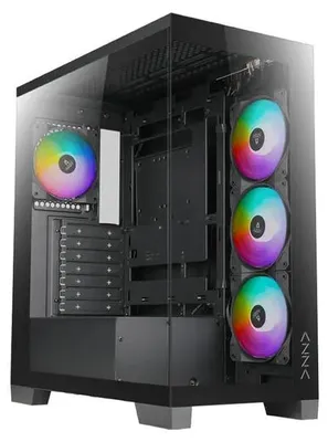 Obrázek produktu pro Azza Cove, Midi Tower, PC, Černá, ATX, ITX, Micro-ITX, 17 cm, 40 cm