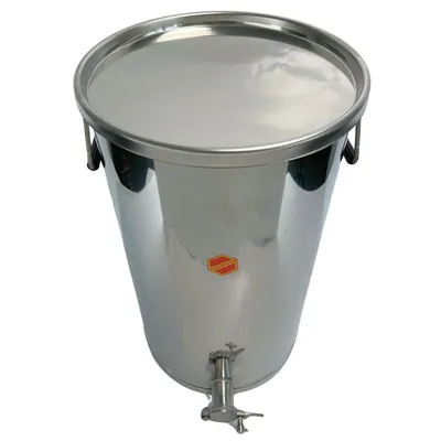 Produktbild von SIEGERLAND 50A 50kg Abfüllbehälter aus Edelstahl mit Auflagedeckel