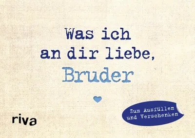 Produktbild von Was ich an dir liebe, Bruder - Miniversion