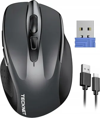 Obrázek produktu pro Ergonomická bezdrátová myš TeckNet TK-MS009 optická 2.4G