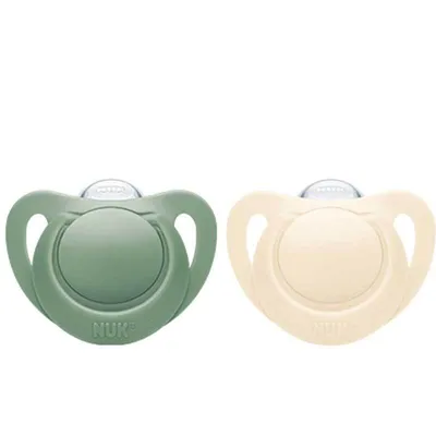 Produktbild von NUK for Nature Silikon Schnuller Gr. 2 (6-18 Monate) 2er Pack | Nachhaltig | BPA-frei