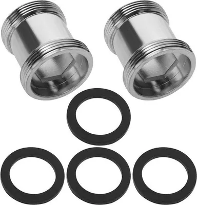 Obrázek produktu pro Krátký mosazný adaptér s vnějším závitem 24 mm (samec) na 22 mm
