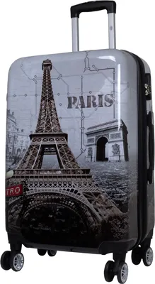 Produktbild von Hartschalen-Motivkoffer Mittelgroßer Reisekoffer Paris 67 cm Dehnfalte