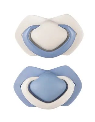 Obrázok produktu pre Canpol, Silikónová cuclík 18m+ symetrický Pure Color 22/657 modrá, 2 kusy