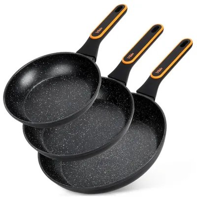 Produktbild von Vilde | Bratpfannen 3er Set - Ø 20/24/28 cm - Aluminium - Antihaftbeschichtung - TERRUNA