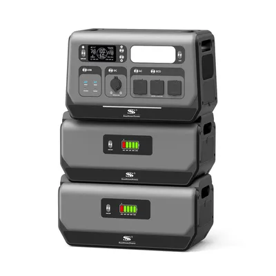 Produktbild von 6kWh Balkonkraftwerk Speicher Solargenerator 800W VDE mit Solar-Eingang & App 0%VAT