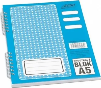 Obrázek produktu pro Blok, A5, s boční vazbou, čistý, 50 listů