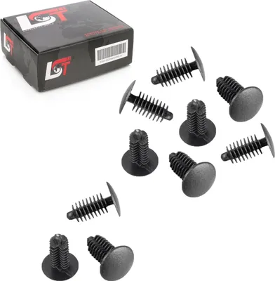 Produktbild von 10x BEFESTIGUNG CLIPS VERKLEIDUNG TANNENBAUMCLIP UNIVERSAL Ø 6-7mm Kopf 18mm