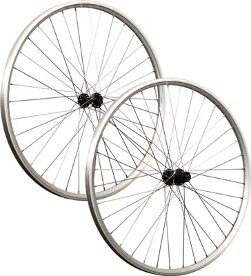 Produktbild von 28 Zoll Laufradsatz Hohlkammer geöst Shimano T610 Deore silber V-Brake