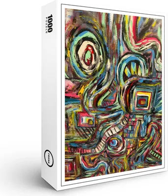 Image de raxxa Premium-Puzzle "Laberinto de color", 1000 pièces