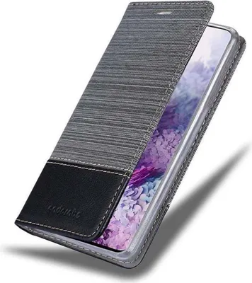 Image de Cadorabo Housse pour Samsung Galaxy S20 ULTRA Housse en gris Housse pour portable Etui Book Case Cover