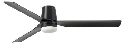 Produktbild von Energiespar Deckenventilator mit LED Beleuchtung und Fernbedienung Punt Tub Schwarz / Schwarz