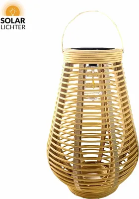 Immagine prodotto di Lanterna solare VABBIN XL: 45 cm, grande lanterna da esterno di Solar-Lichter, con illuminazione LED d'atmosfera