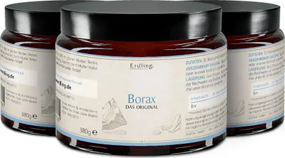 Produktbild von Erdling Borax Pulver - 99,9% Reinheit (Natriumtetraborat)