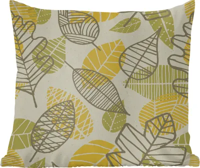 Produktbild von MuchoWow® Zierkissen Sofakissen Wohnzimmer Dekokissen 45x45 cm Herbst - Illustration - Muster - Schlafpolster - Polster für das Sofa