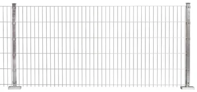 Produktbild von Doppelstabmattenzaun Goliath 8/6/8 mm - Ausführung: verzinkt, Höhe: 83 cm, Länge: 251 cm