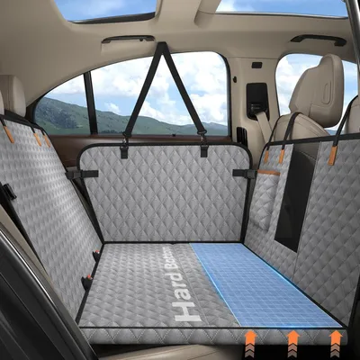 Produktbild von Hundeautodecke 8 Platten, wasserdicht, grau, für Auto
