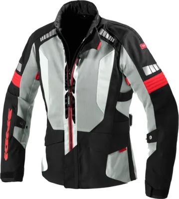 Produktbild von Spidi Terranet Motorrad Textiljacke, schwarz/grau/rot, 2XL