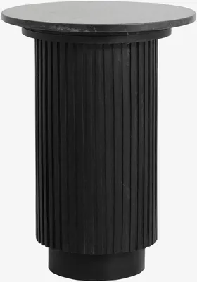 Produktbild von Beistelltisch Erie Ø40cm aus Marmor - Schwarz