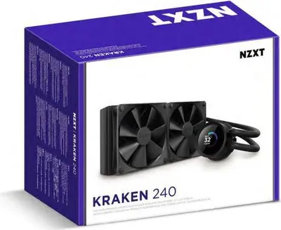 Image de NZXT Kraken 240 Processor All-in-one liquid cooler 12 cm Black 1 pièce(s)