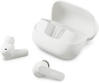 Obrázok produktu pre Philips TAT3000WT, bezdrôtové slúchadlá Bluetooth 6.0 s potlačením okolitého hluku (ANC), 48 hodín výdrže batérie, 6 mikrofónov, technológia Auracast, vodoodolnosť IPX4, biela farba